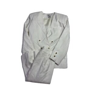 Worthington Women's 10 Skirt Suit Set Lined Blazer Career Old Money Classy SEE